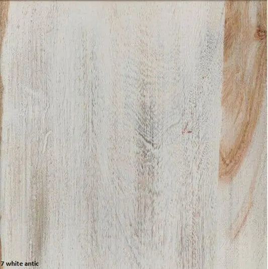 Elegant Solid Sheesham Wood Rustic Bar Cabinet with White Finish