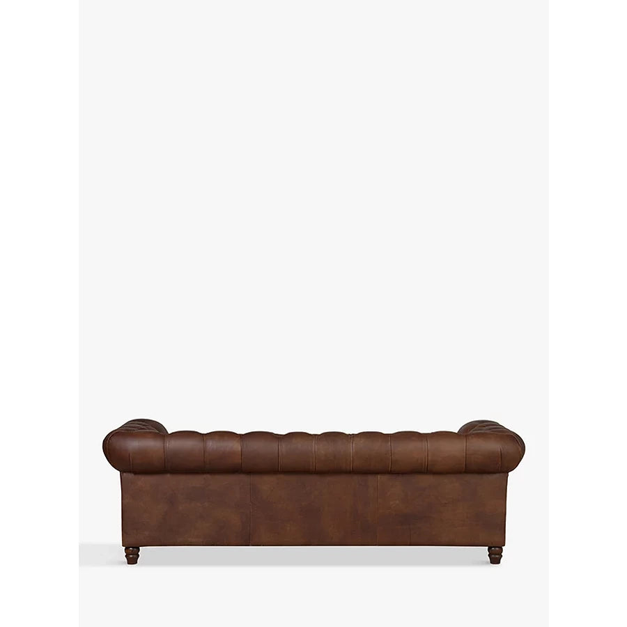 Halo Earle Chesterfield Grand 4 Seater Leather Sofa