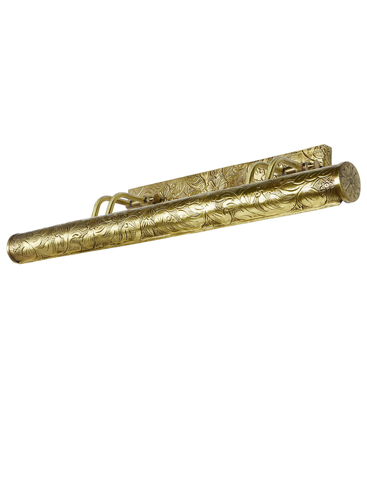 Exquisite 4-Light Antique Brass Chitai Picture Light: Traditional Indian Art