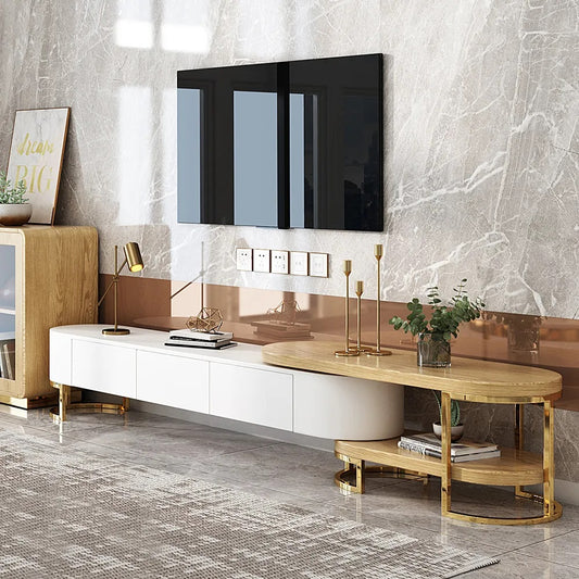 Modern Extendable Media Console with Storage Drawers | Stylish TV Unit