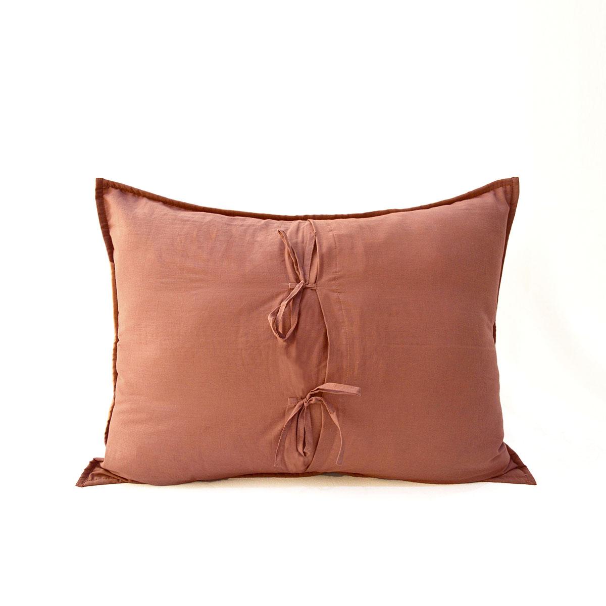 Clay Brown Cotton Voile Quilted Bed Set | Diamond Pattern | 280 GSM | Twin, Queen & King