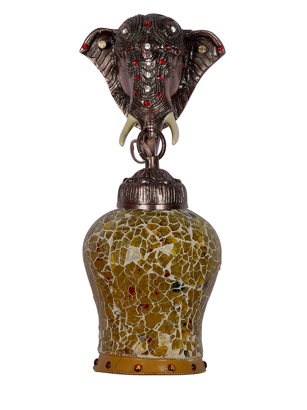 Bronze Glass Aluminium 1-Light Wall Sconce – 34.3 cm