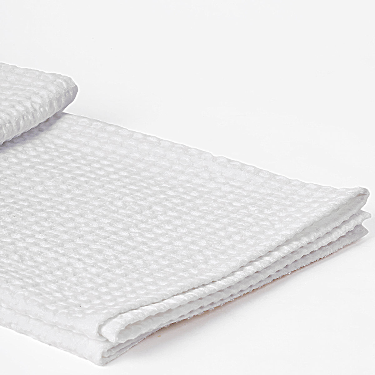 Premium White Waffle Cotton Throw Blanket Soft 50x60 Inch Luxury