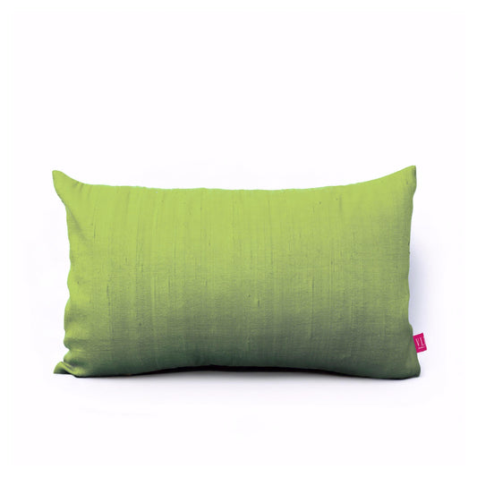Spring Green Pure Silk Pillow Cover – Vibrant Luxury Sizes