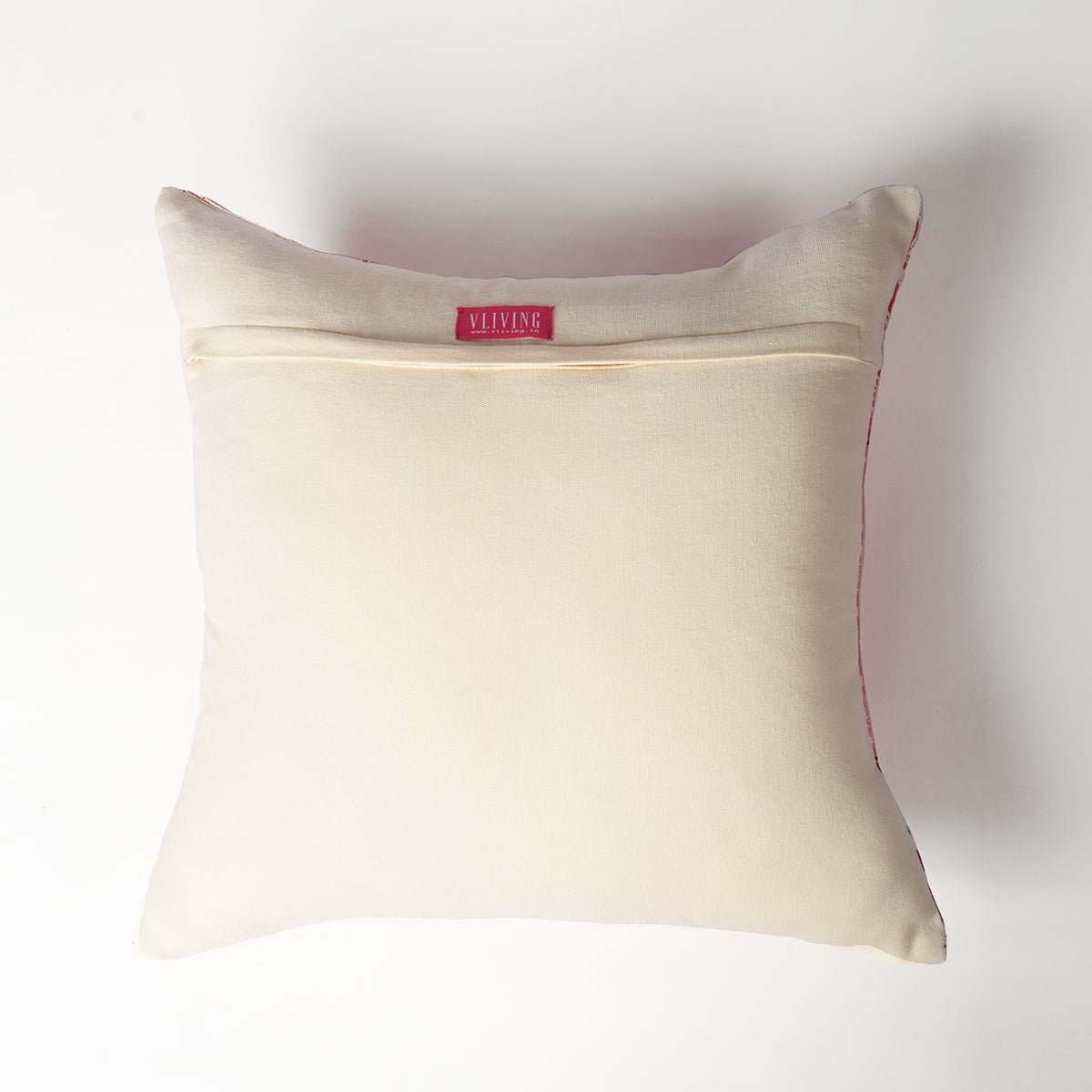 French Vintage Patchwork Print Pillow Cover 16x16 Inch