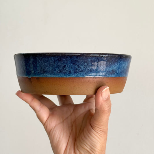 LivingClay Harvest Bowls Set of 2 – Rustic Clay Serving Bowls