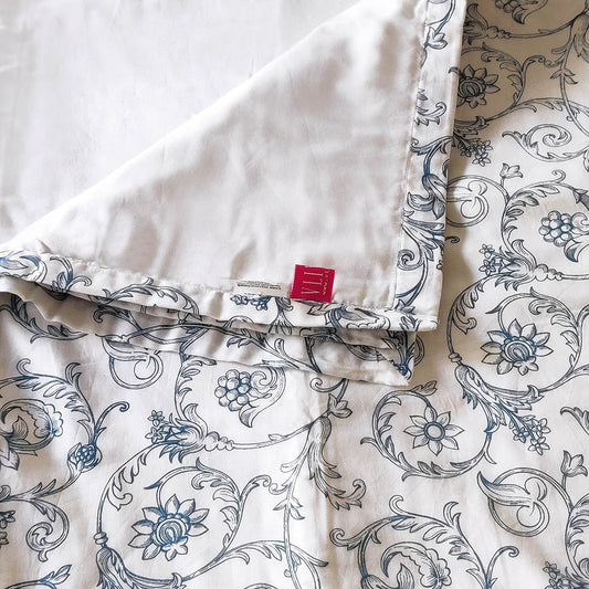 Blue Swirl Three-Layer Cotton Dohar Blanket Soft Lightweight Versatile