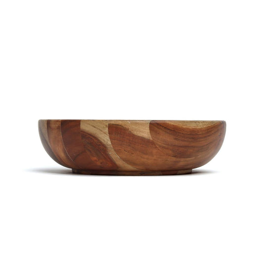 Tanner Handcrafted Natural Solid Wood Bowl – Elegant Kitchen Serveware