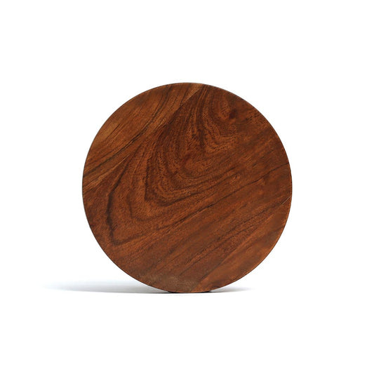 Handcrafted Rosemary Natural Wood Disc Trivet for Kitchen