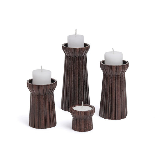 Qutub Copper Candle Stand – Small