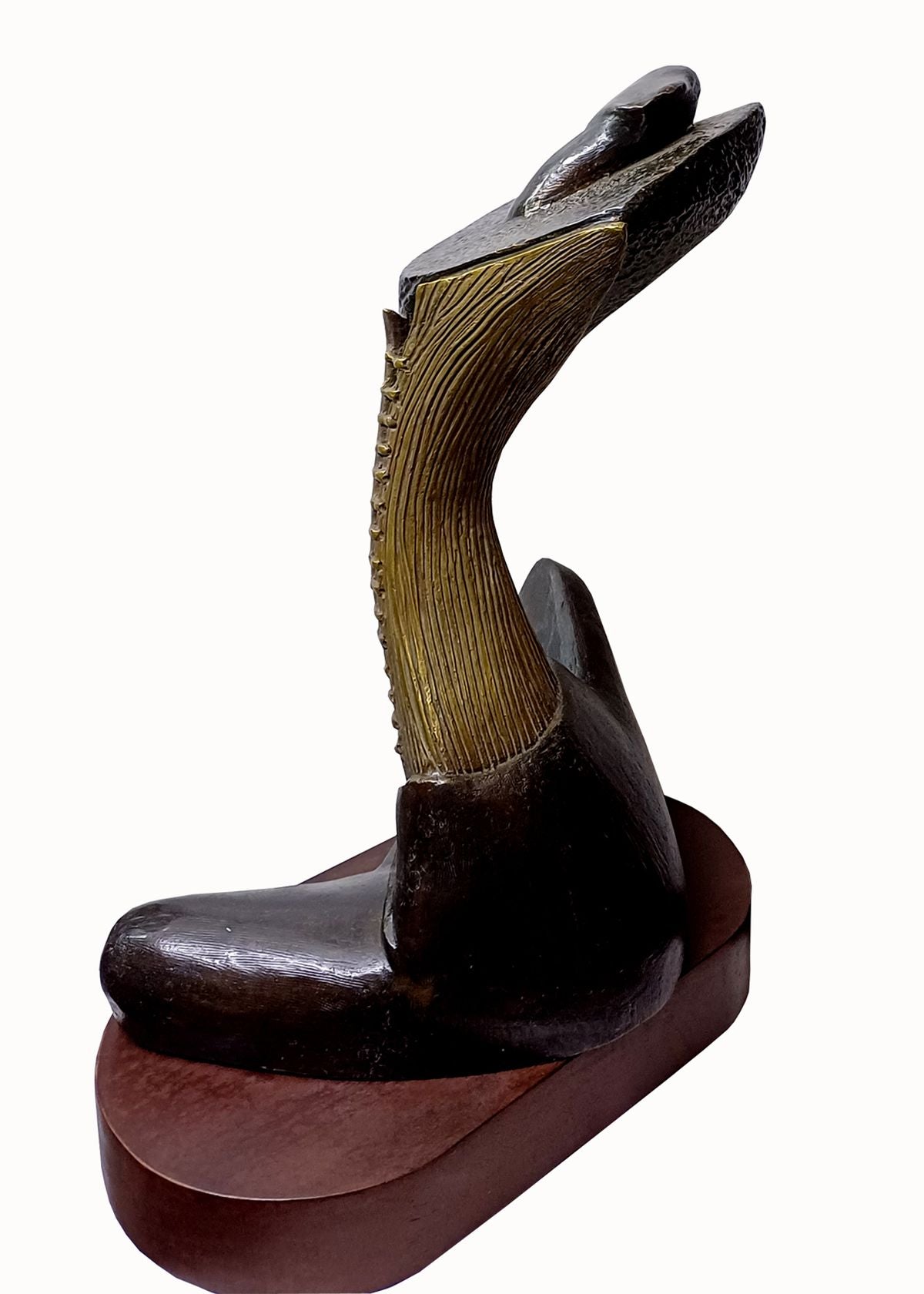 Elegant Bronze Seated Woman Sculpture by Subrata Paul - Contemporary Art Piece