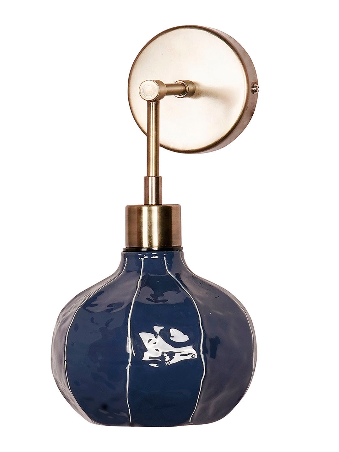 Brass Antique Mild Steel 1-Light Wall Sconce – 30.5 cm