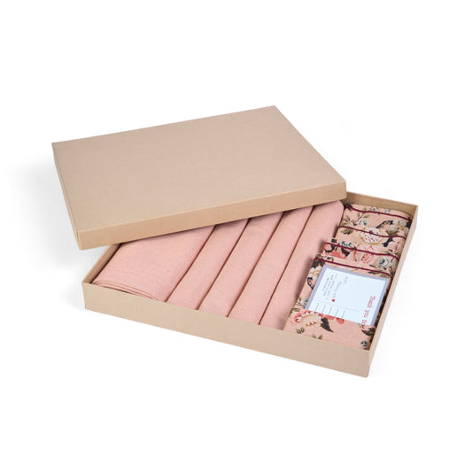 Amour Table Linen Gift Pack | 3 Colours × 3 Combinations | Beige, Blush & Duck Egg
