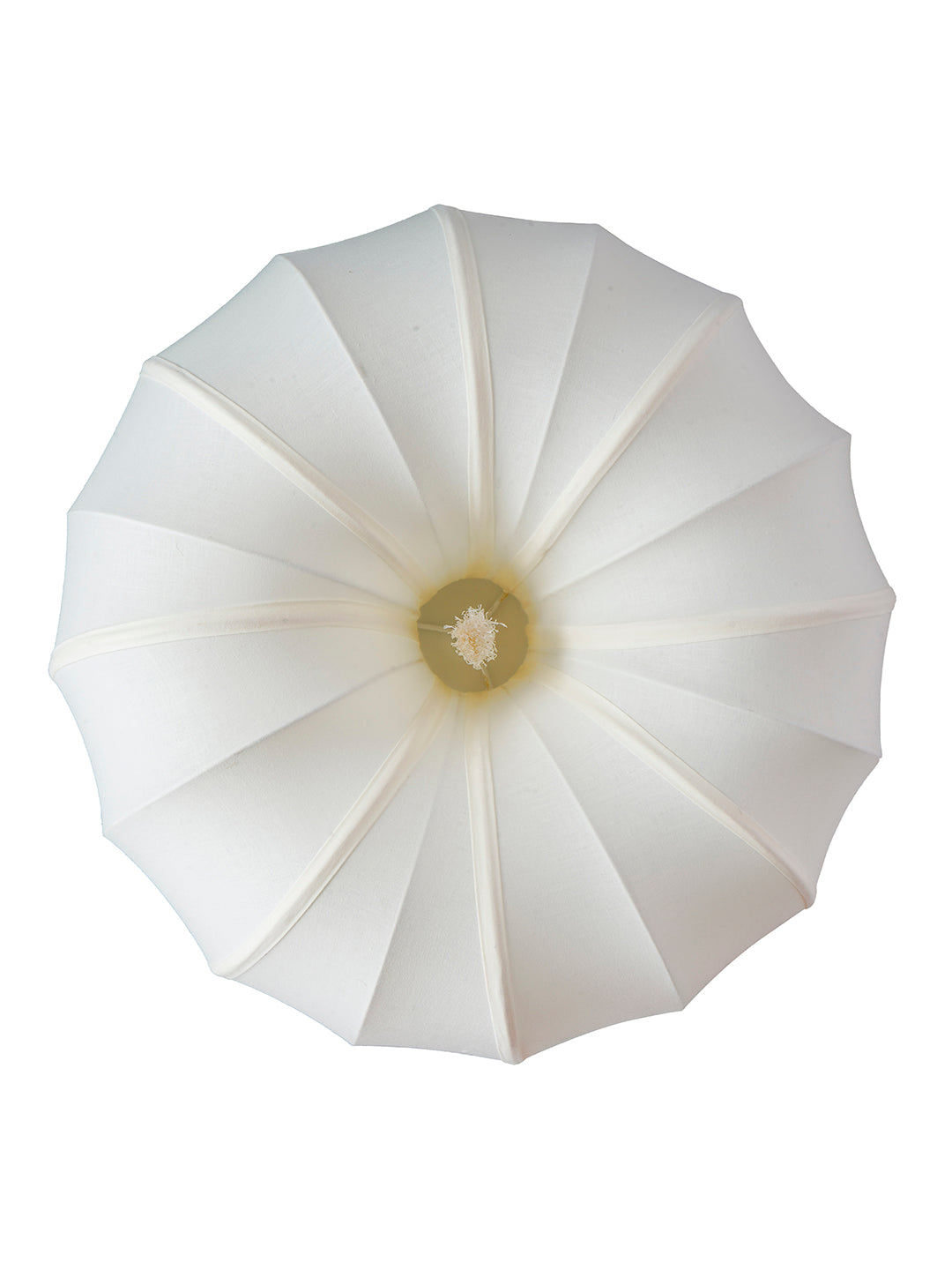 Ivory Fabric Mild Steel 5-Light Pendant – 61 cm
