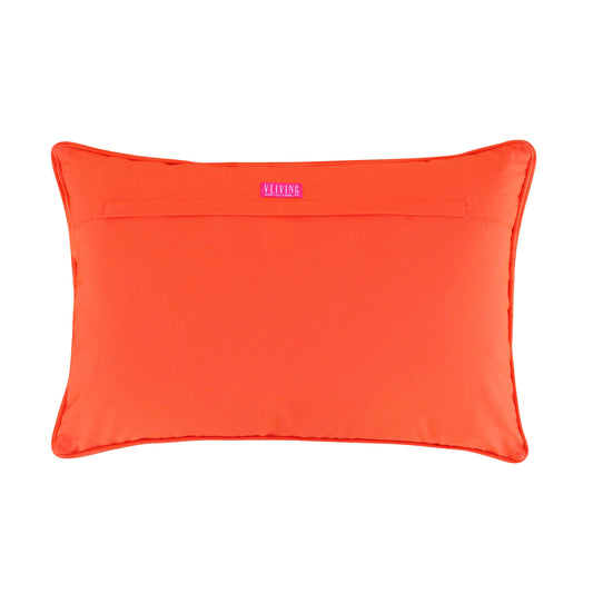 Vliving Folk Kilim Embroidered Diamond Cushion Cover – Pure Linen