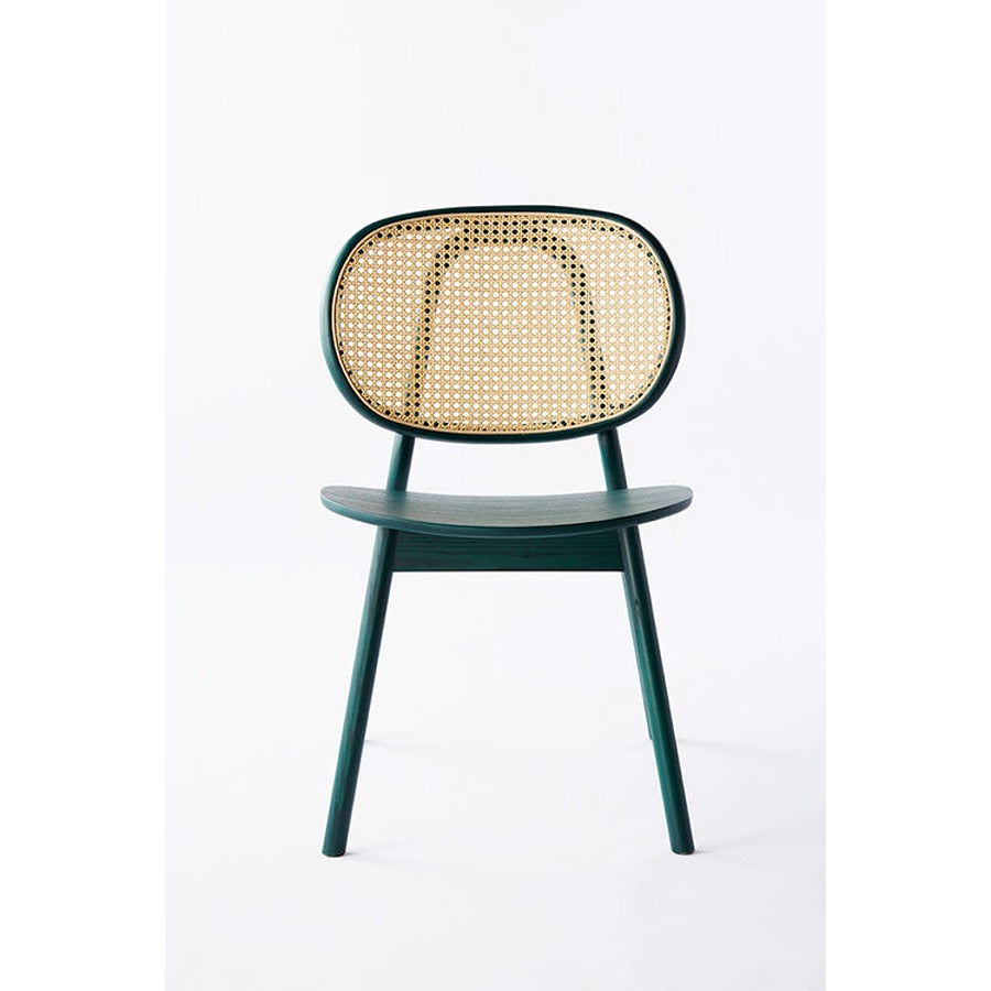 Bottle Green Cane Chair