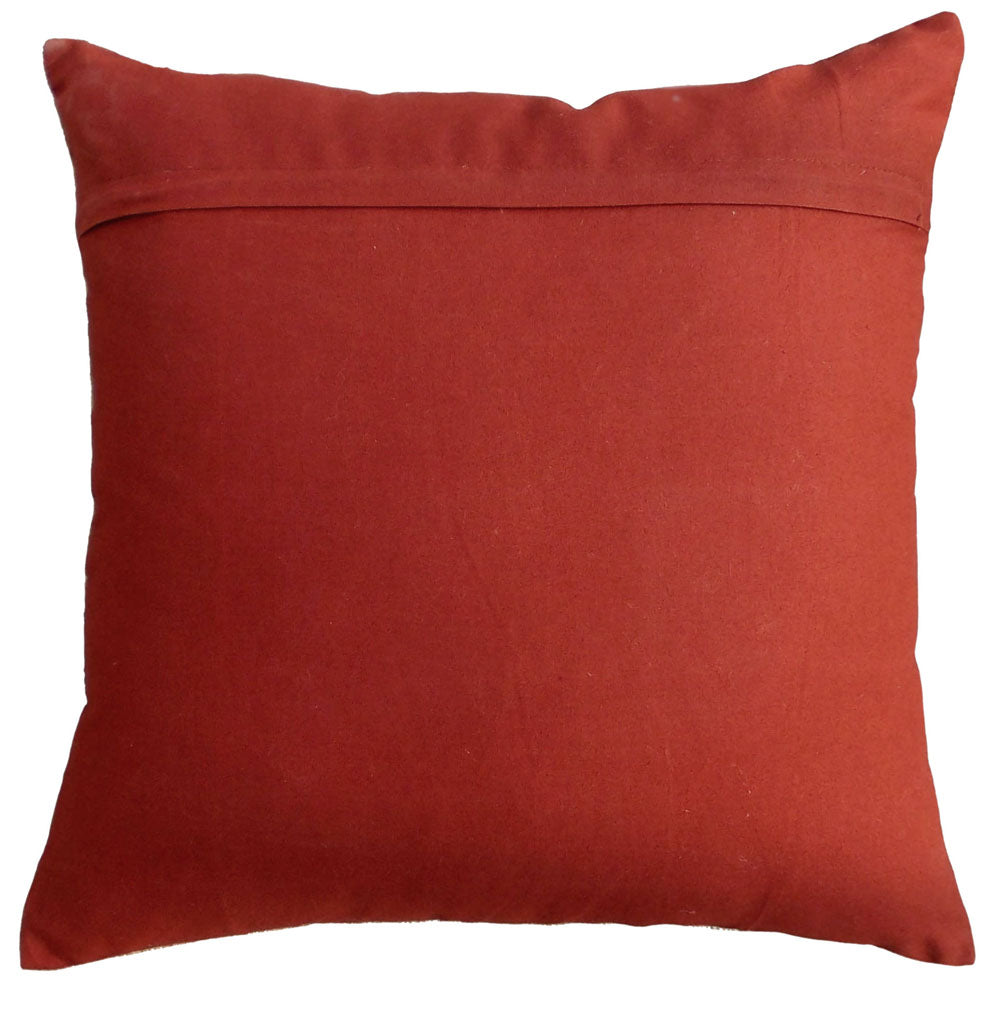 Handcrafted Deer Motif Linen Pillow Cover – Boho Chic