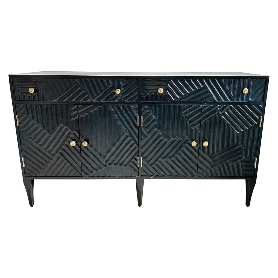 Indigo Blue Wood Buffet