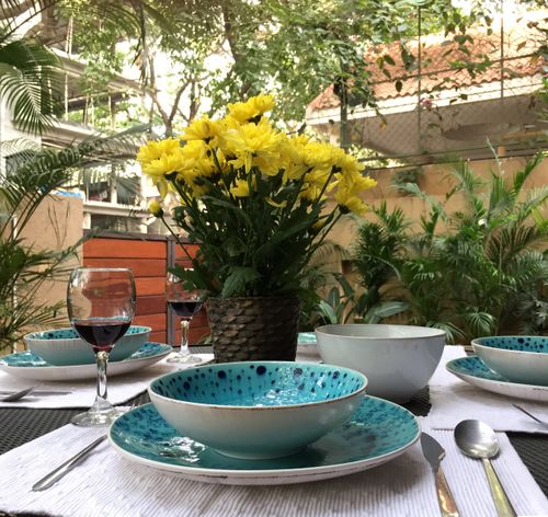 Aqua Dinner ensemble | Ocean collection