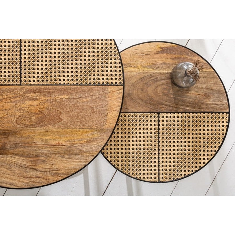Robust Industrial coffee table set of 2