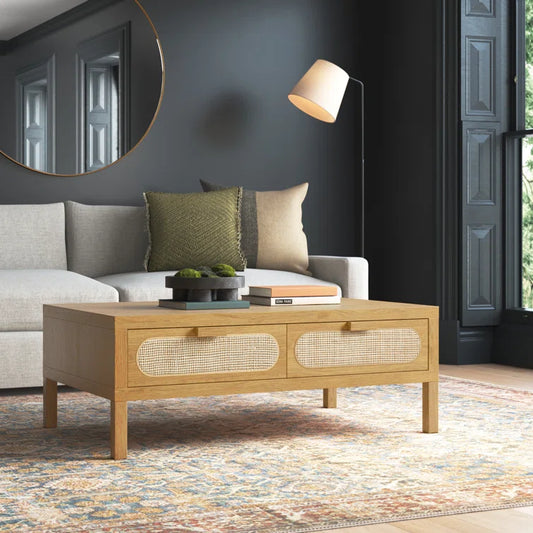 Maple Coffee Table with Drawers
