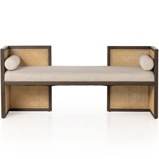 Cane Bench Inspired 2 Seater Sofa