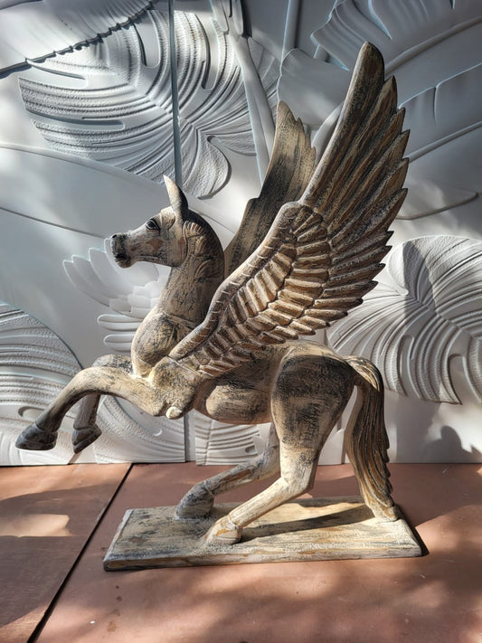 Pegasus Wooden Sculpture