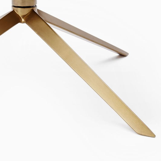 Plush Swivel Accent Chair with Gold Legs – Modern Design for Living Space