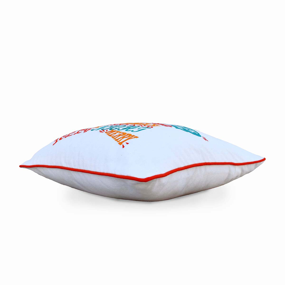 Vliving Star Embroidered 16" Multicolor Christmas Pillow Cover