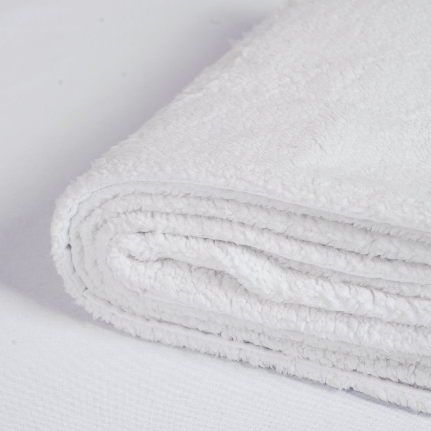 Snow White Parka Faux Fur Throw Blanket 50x60 Inches