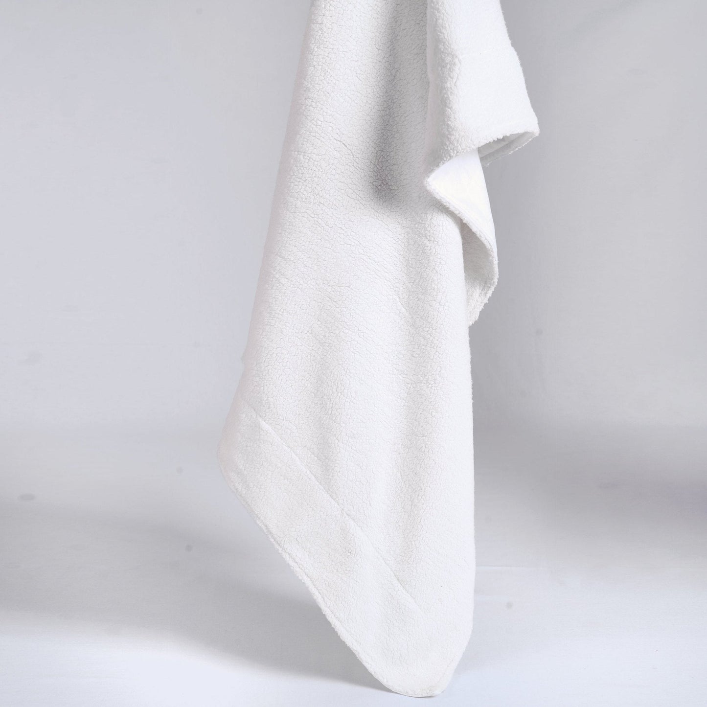 Snow White Parka Faux Fur Throw Blanket 50x60 Inches