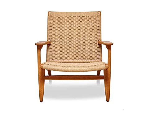 Wooden and Rope Chair Living Room Chair Balcony Chair Garden Chair