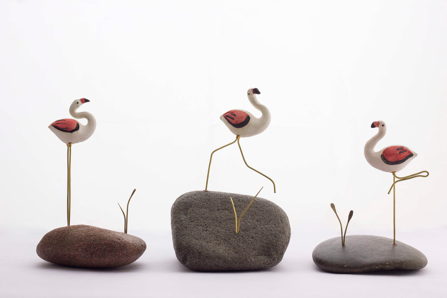 Pebble Decor – Flamingos (set of 3)
