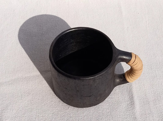 Longpi Black Pottery Coffee Mug Small