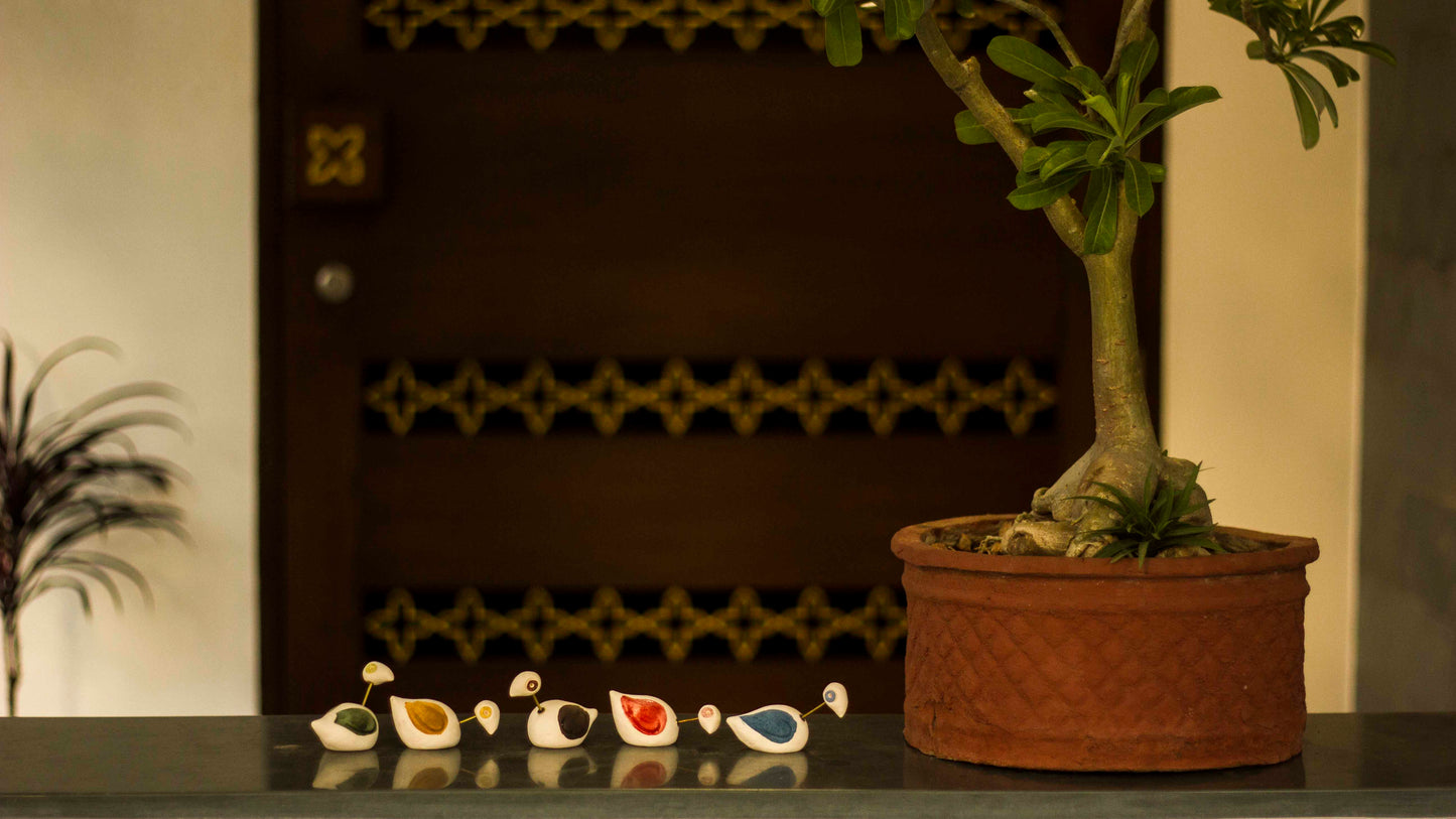 Ceramic paper weight – Ducks (set of 5)