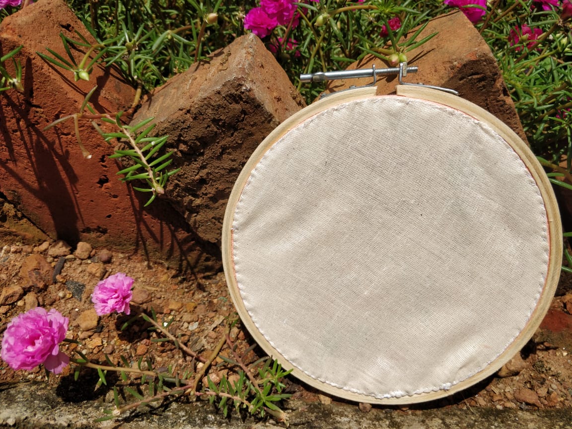 Together we grow- Minimal Hand embroidered Hoopart