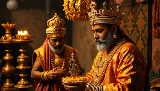 Indian artisans covered in gold and kings of the world