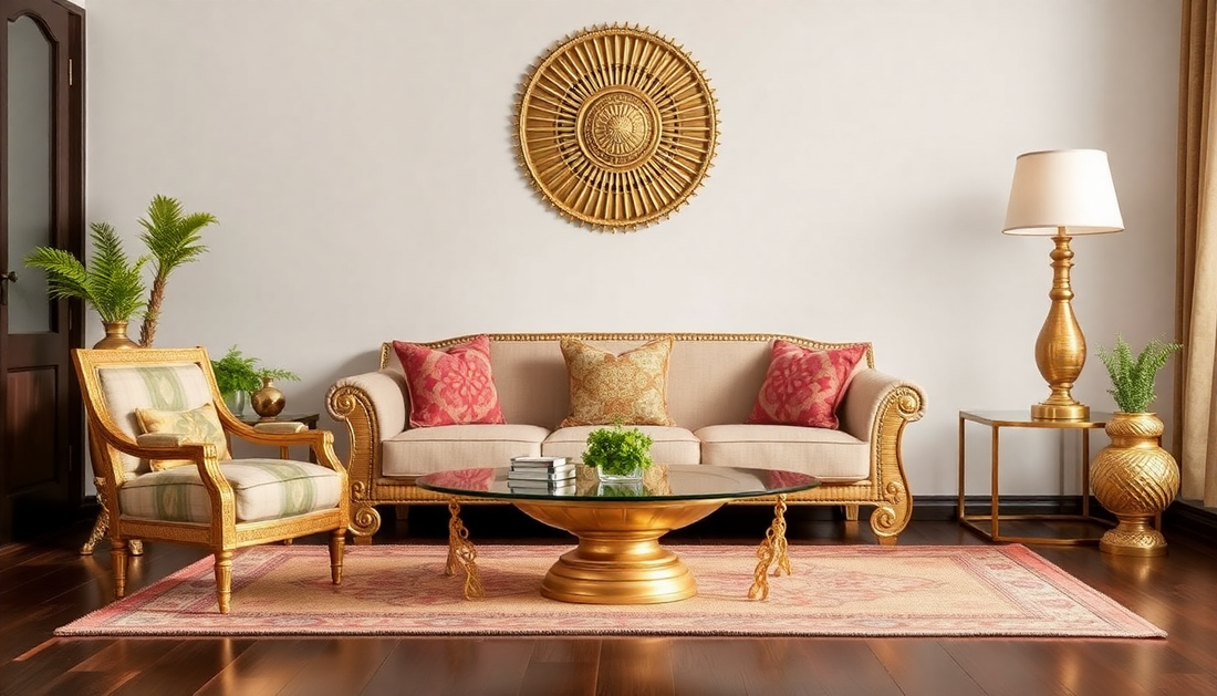 brass decor & furniture indian home