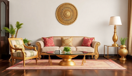 brass decor & furniture indian home