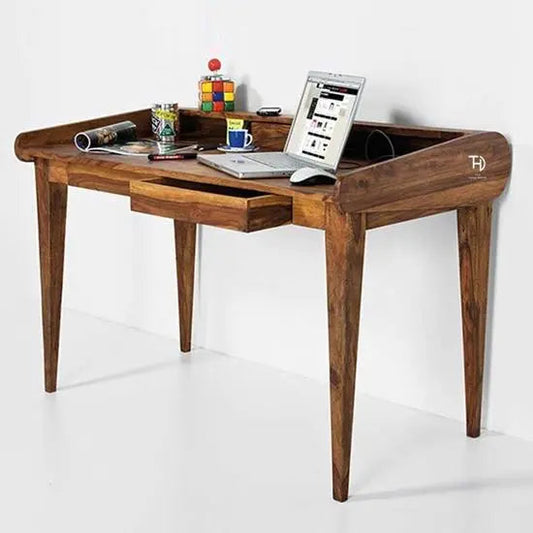 Solid Sheesham Wood Dune Kristina Study Desk with Three Drawers