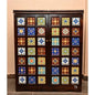 Siramika Extendable Bar Cabinet with Ceramic Tile Doors