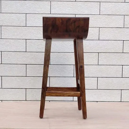 Solid Sheesham Wood Mac Bar Chair – Premium Indoor Bar Stool