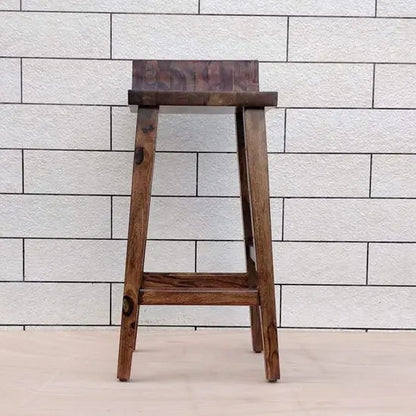 Solid Sheesham Wood Mac Bar Chair – Premium Indoor Bar Stool