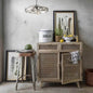 Atlanta Buffet Sideboard with Cane Doors and Mango Wood Whitewash Finish