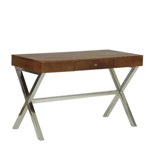 Solid Sheesham Wood Study Desk with Drawer – Dune Xtriva