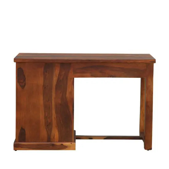 Solid Sheesham Wood Drag Study Desk with Three Drawers