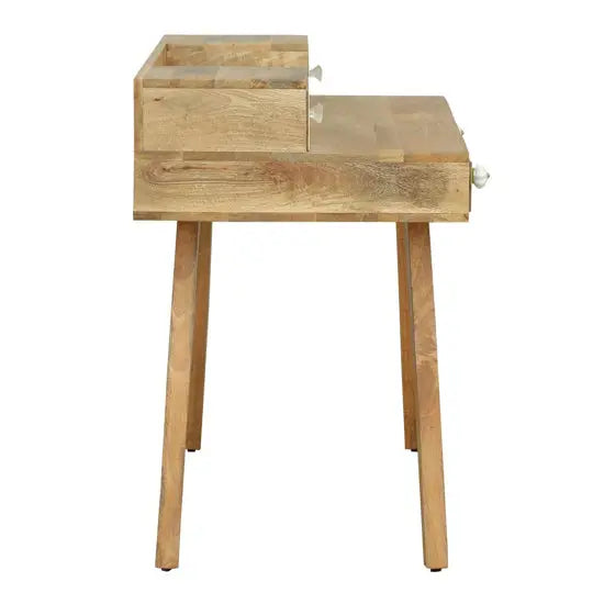 Solid Mango Wood Multi‑Color Rino Study Desk with Five Drawers