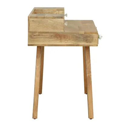 Solid Mango Wood Multi‑Color Rino Study Desk with Five Drawers
