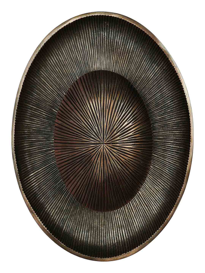 Modern Copper Finish 12W Oval LED Wall Sconce Light for Home Decor