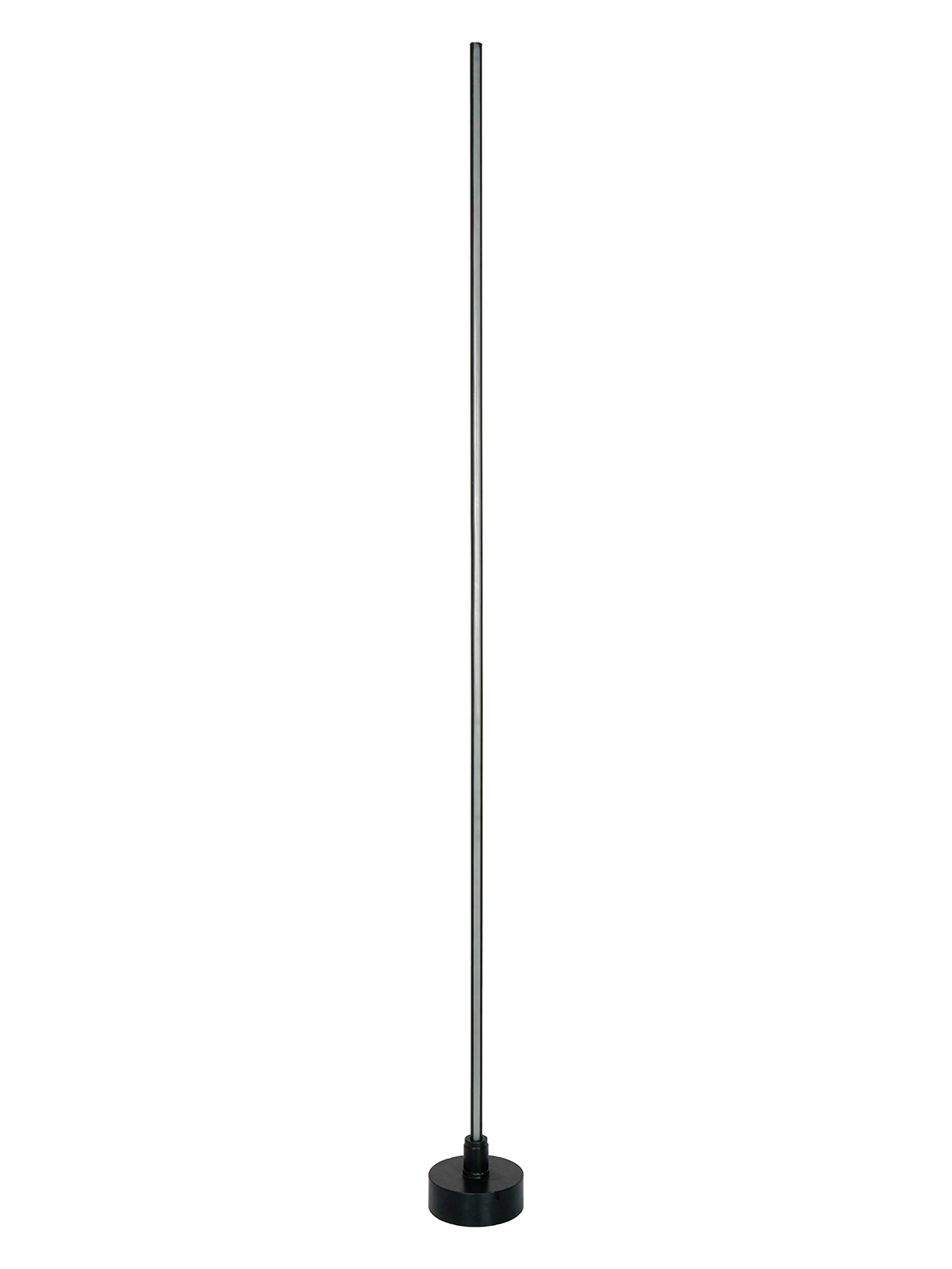 Sleek Black LED Corner Floor Lamp: 60-Inch Modern Pipe Design, Warm White Light